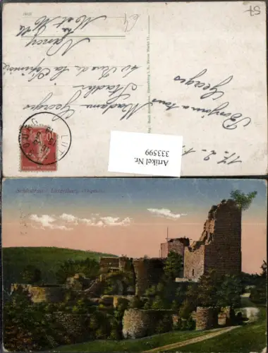 333599,Lothringen Moselle Lützelburg Lutzelbourg Schlossruine