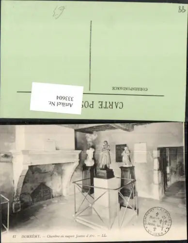 333604,Lothringen Vosges Domremy Chambre ou naquit Jeanne d'Arc Zimmer