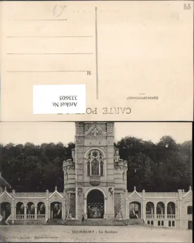 333605,Lothringen Vosges Domremy La Basilique Kirche