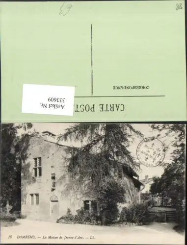 333609,Lothringen Vosges Domremy La Maison de Jeanne d'Arc Hausansicht