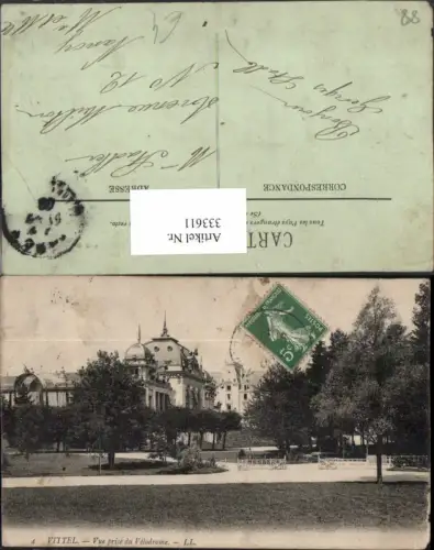 333611,Lothringen Vosges Vittel Vue prise du Velodrome Gebäude