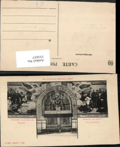 333637,Lothringen Vosges Domremy-la-Pucelle Fresques a la Crypte de la Basilique Kirche Fresken