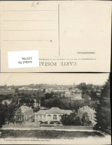 335796,Lothringen Vosges Plombieres-les-Bains Les Thermes Therme