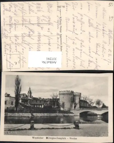 337291,Lothringen Meuse Verdun Westlicher Kriegsschauplatz Brücke