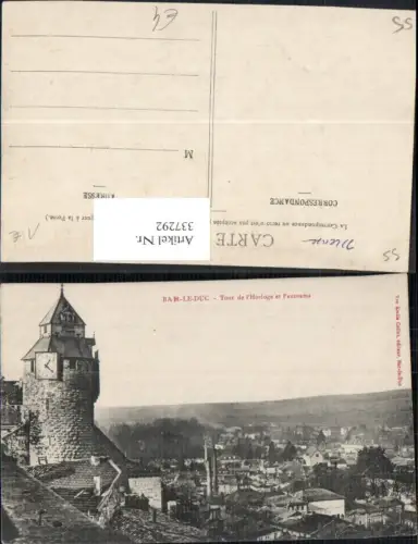 337292,Lothringen Meuse Bar-Le-Duc Tour de l Horloge et Panorama Turm