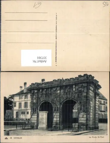 337301,Lothringen Meuse Verdun La Porte St Paul