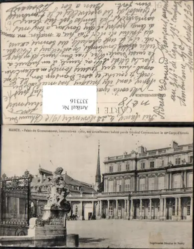 337316,Lothringen Meurthe-et-Moselle Nancy Palais du Gouvernement