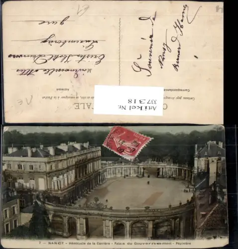 337318,Lothringen Meurthe-et-Moselle Nancy Hemicycle de la Carriere Palais du Gouvernement Pepiniere