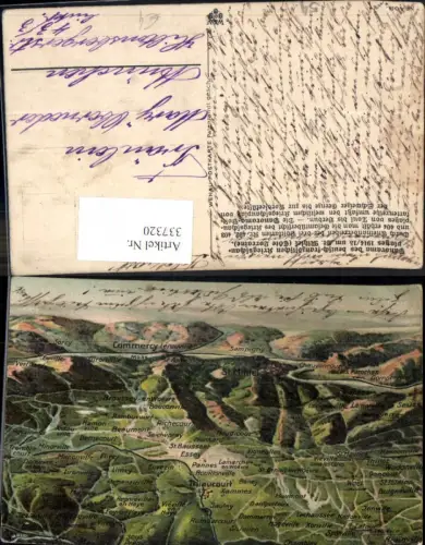 337320,Lothringen Meurthe-et-Moselle Saint Mihiel Lagekarte Kriegsschauplatz WW1