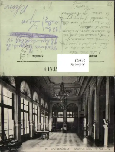 348453,Lothringen Vosges Contrexeville Interieur du Casino Le Hall Halle
