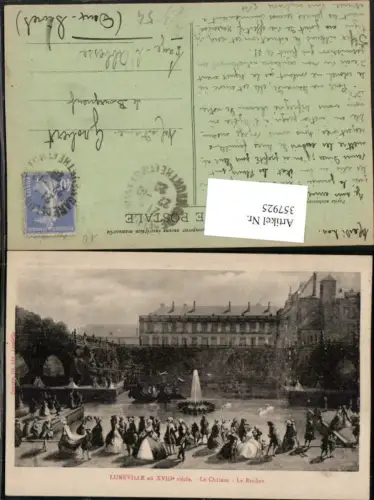 357925,Künstler AK Lothringen Meurthe-et-Moselle Luneville Le Chateau Le Rocher Schloss