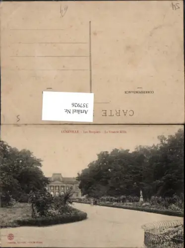 357926,Lothringen Meurthe-et-Moselle Luneville Les Bosquets La Grande Allee