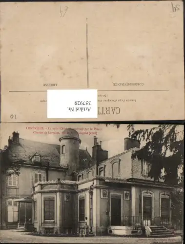 357929,Lothringen Meurthe-et-Moselle Luneville Le Chateau Schloss