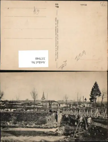 357940,Lothringen Meuse Vilosnes Teilansicht Brücke Kirche