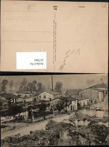 357941,Lothringen Meuse Vilosnes Teilansicht Zerstörung