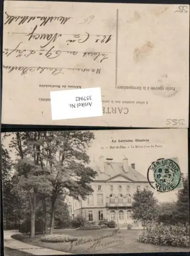 357942,Lothringen Meuse Bar-le-Duc La Mairie Rathaus