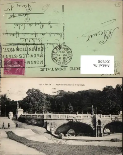 357950,Lothringen Moselle Metz Nouvelle Fontaine de l'Esplanade