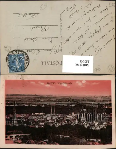 357951,Lothringen Moselle Metz Vue Generale Totale