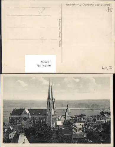 357958,Lothringen Moselle Sarralbe Vue generale Teilansicht Kirche