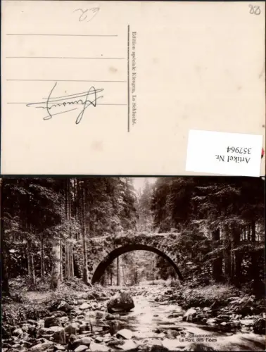 357964,Lothringen Vosges Gerardmer Le Pont des Fees Brücke