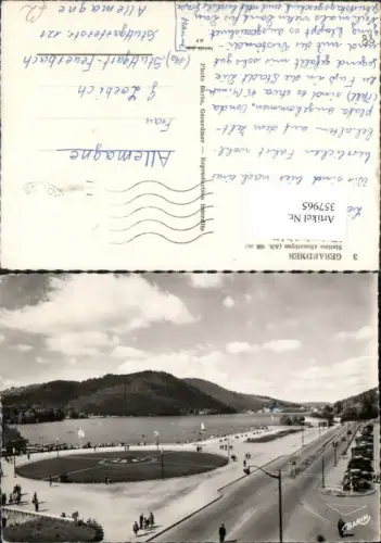 357965,Lothringen Vosges Gerardmer Station climatique Esplanade et le Lac See