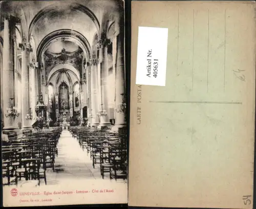 405631,Lothringen Meurthe-et-Moselle Luneville Eglise Saint-Jacques Kirche Interieur