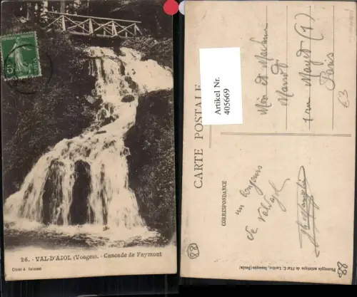 405669,Lothringen Val-d'Ajol Cascade de Fymont Wasserfall