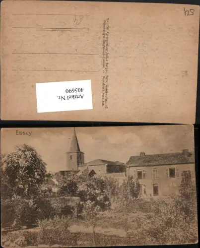 405690,Lothringen Meurthe-et-Moselle Essey Teilansicht Kirche