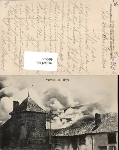 405699,Lothringen Meurthe-et-Moselle Vieville-en-Haye Brand Rauch