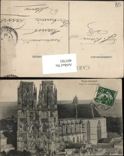 405703,Lothringen Meurthe-et-Moselle Toul Profil de la Cathedrale Kirche