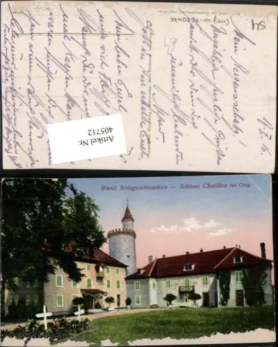 405712,Lothringen Meurthe-et-Moselle Cirey-sur-Vezouze Schloss Chatillon bei Cirey Turm