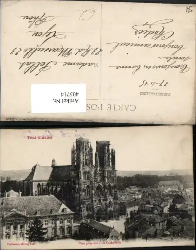 405714,Lothringen Meurthe-et-Moselle Toul Vue generale La Cathedrale Kirche