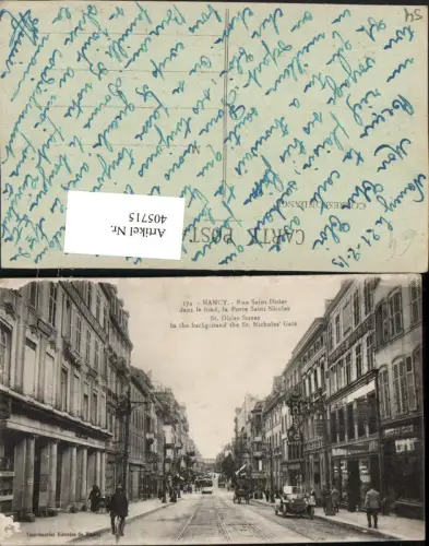 405715,Lothringen Meurthe-et-Moselle Nancy Rue Saint-Dizier Straßenansicht