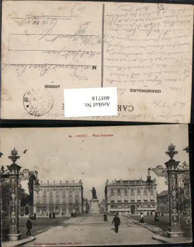 405718,Lothringen Meurthe-et-Moselle Nancy Place Stanislas Denkmal Statue
