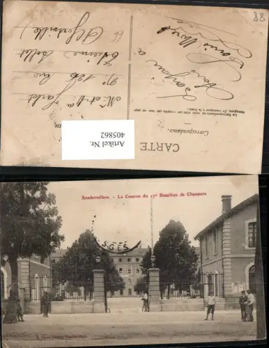 405862,Lothringen Vosges Rambervillers La Caserne du 17 Bataillon de Chasseurs Kaserne