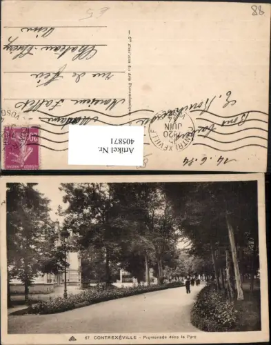 405871,Lothringen Vosges Contrexeville Promenade dans le Parc Park