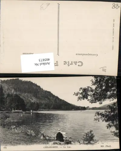 405873,Lothringen Vosges Gerardmer Le Lac See Partie Maler