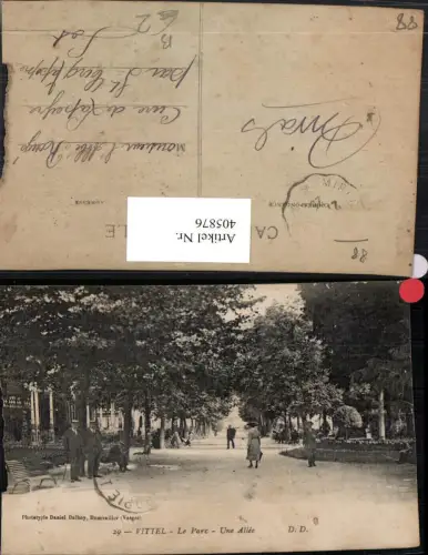 405876,Lothringen Vosges Vittel Le Parc Une Allee Park