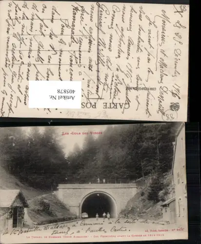 405878,Lothringen Vosges Saint-Die Le Tunnel de Bussang Col Frontiere avant la Guerre