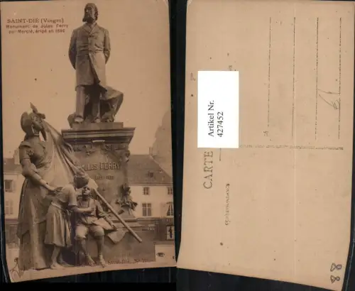 427452,Lothringen Vosges Saint-Die Monument de Jules Ferry Statue