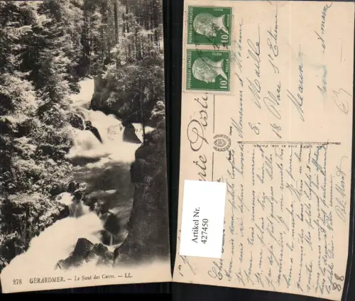 427450,Lothringen Vosges Gerardmer Le Saut des Cuves Waldbach