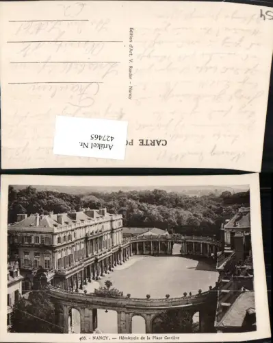 427465,Lothringen Meurthe-et-Moselle Nancy Hemicycle de la Place Carriere Platz