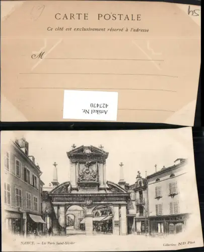 427470,Lothringen Meurthe-et-Moselle Nancy La Porte Saint-Nicolas Tor