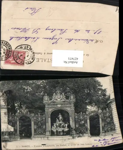 427471,Lothringen Meurthe-et-Moselle Nancy Fontaine d'Amphitrite Brunnen