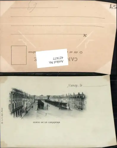 427477,Lothringen Meurthe-et-Moselle Nancy Place de la Carriere Platz