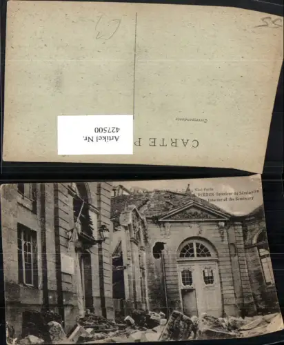 427500,Lothringen Meuse Verdun Interieur du Seminaire Zerstörung