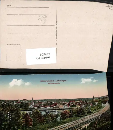 427509,Lothringen Moselle Saargemünd Totale