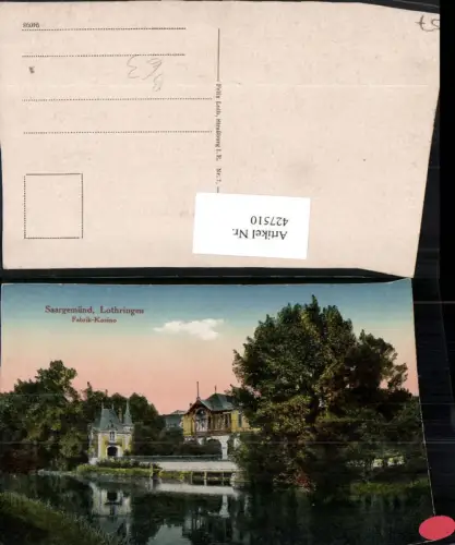 427510,Lothringen Moselle Saargemünd Fabrik-Kasino