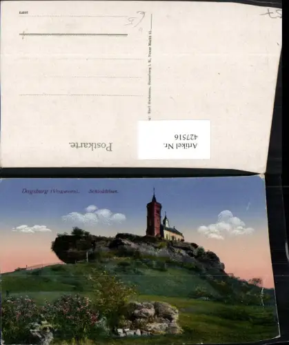 427516,Lothringen Moselle Dagsburg Schlossfelsen Kirche