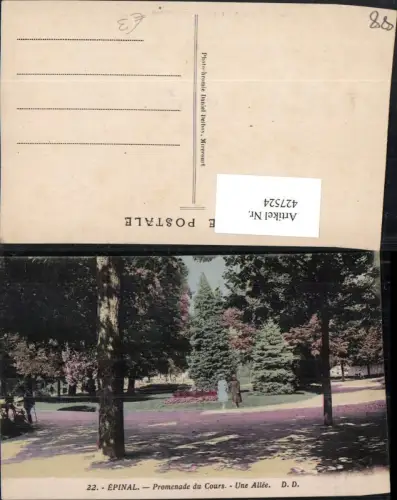 427524,Lothringen Vosges Epinal Promenade du Cours Une Allee Park